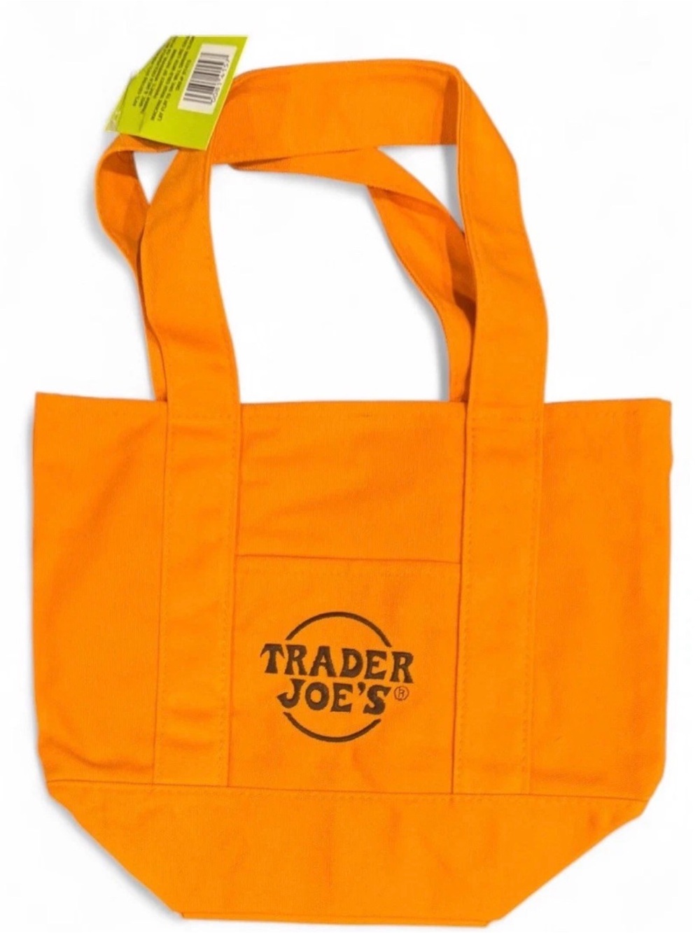 Trader Joe's Orange Canvas Tote Bag
